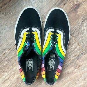 Rainbow Van tie up shoes